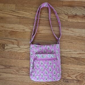 Vintage Vera Bradley Pink quilted crossbody bag